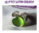 Bague "cabochon de couleur"