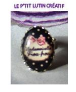 Bague "mademoiselle froufrou"