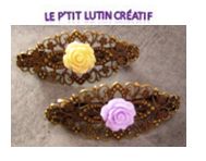 Barrette "rose"