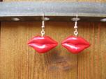 Boucles d'oreilles "bouche"