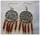 Boucles d'oreilles "connecteur fleurs 5 trous"