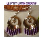Boucles d'oreilles "connecteur + étoile"