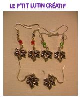 Boucles d'oreilles "feuille d'érable"