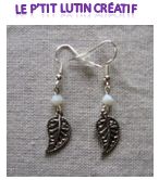 Boucles d'oreilles "mini feuille"