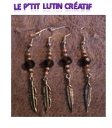 Boucles d'oreilles "plume argent 4"