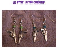 Boucles d'oreilles "revolver"