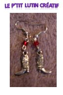 Boucles d'oreilles " santiag"