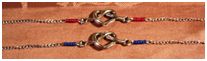 Bracelet "connecteur coeur noeud"