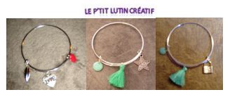 Bracelet argenté "breloque"