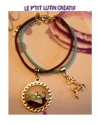 Bracelet "cabochon cerf"