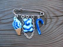 Broche "diverses gourmandises"