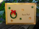 Carte de noël "couronne"