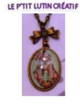 Collier "cabochon dame"