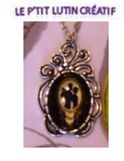 Collier "cabochon danseurs"
