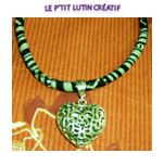 Collier "cordon coeur"
