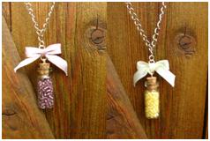 Collier "fiole perle"