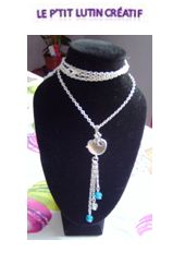 Collier "petit oiseau connecteur"