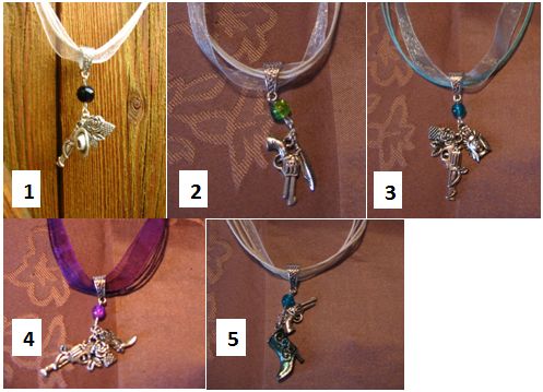 Collier organza "country"