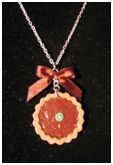 Collier "tartelette au chocolat"