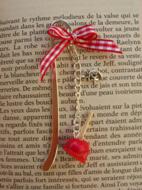 Marque pages "pomme d'amour"