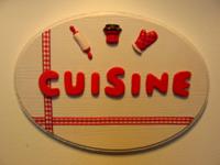 plaque de porte "cuisine"