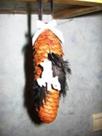 suspension : pomme de pin "cerf"