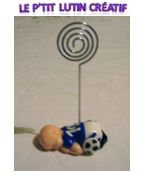 Porte photo "bébé footballeur"
