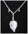 Ras de cou "feuille argent"