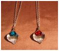 Ras de cou "feuille argent + perle"