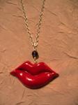 Ras de cou "bouche + perle"