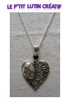 Sautoir "coeur fendu"