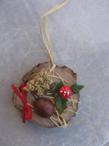 suspension de noël : champignon